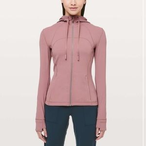 Lululemon Hooded Define Jacket Nulu size 10 Quicksand pink zip up